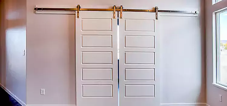 Glass Barn Door with Installation Hardware Kit Upper Arlington